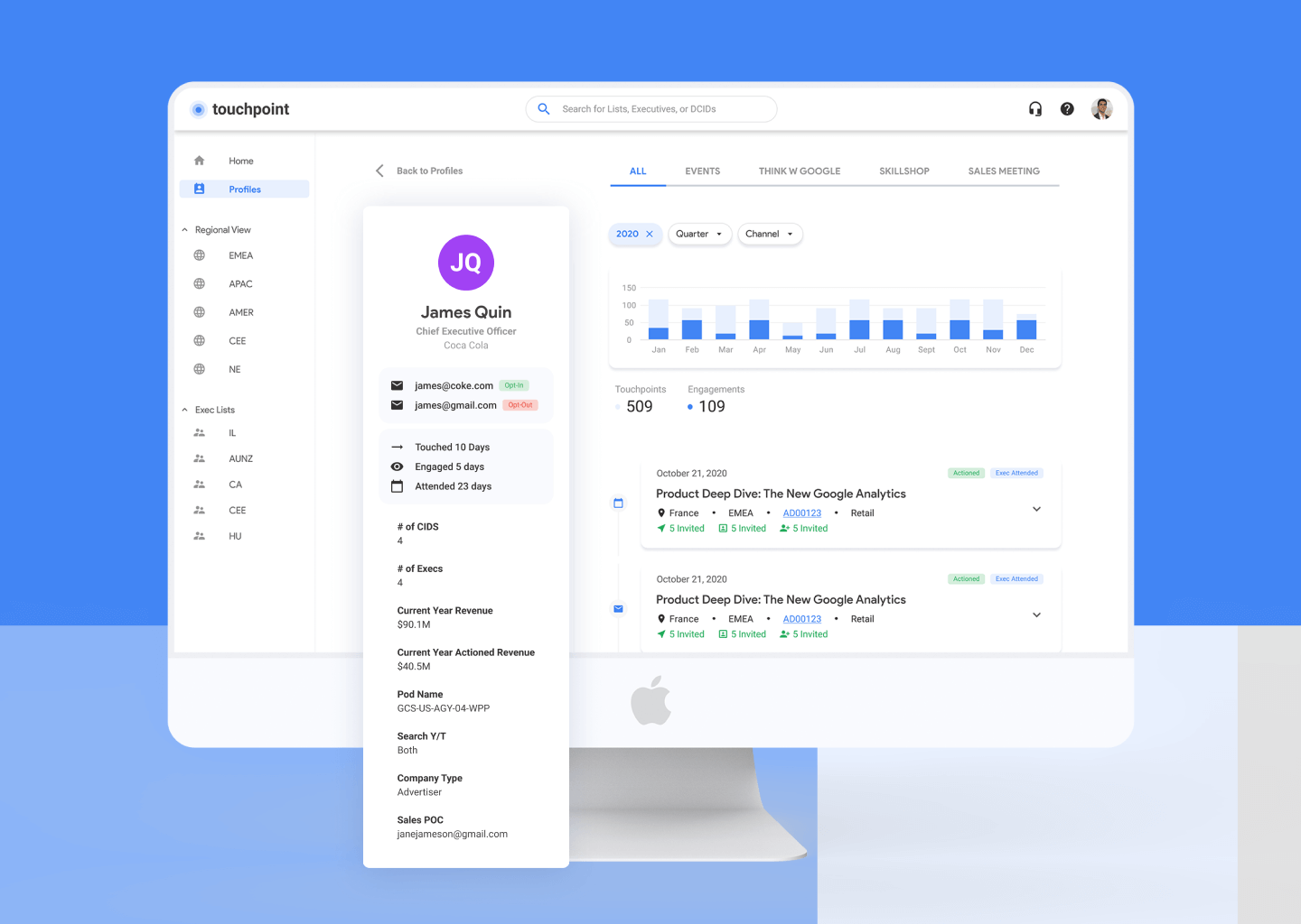Touchpoint Profile Mockup