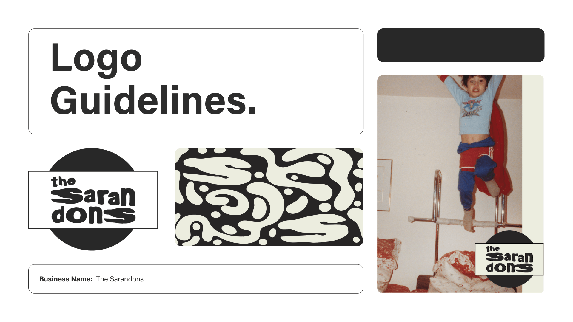 The Sarandons Logo Guidelines Cover Page